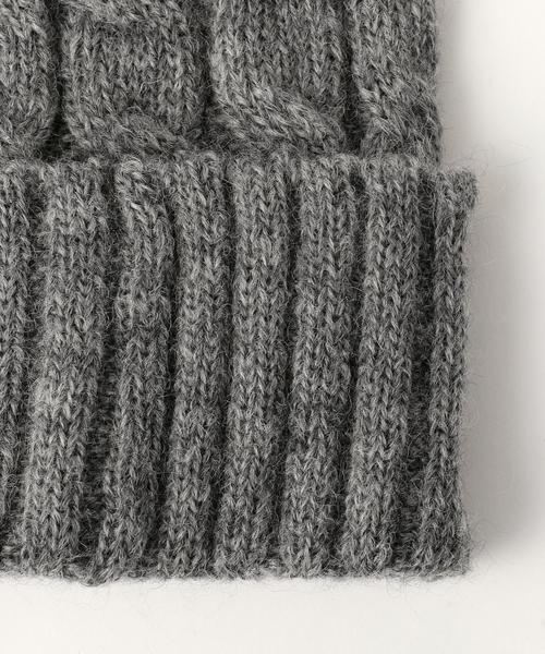 UNITED ARROWS(ユナイテッドアローズ)の「UWBT CABLE ニットキャップ◆(ニットキャップ/ビーニー・レディース・グレー/ネイビー/オフホワイト/ブラック・フリー)」の6枚目の写真