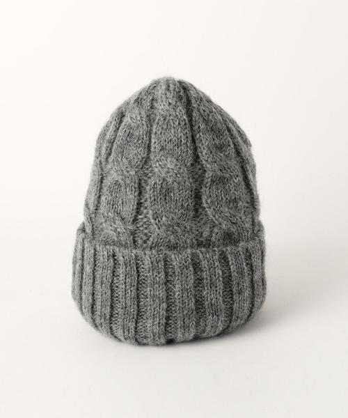 UNITED ARROWS(ユナイテッドアローズ)の「UWBT CABLE ニットキャップ◆(ニットキャップ/ビーニー・レディース・グレー/ネイビー/オフホワイト/ブラック・フリー)」の7枚目の写真
