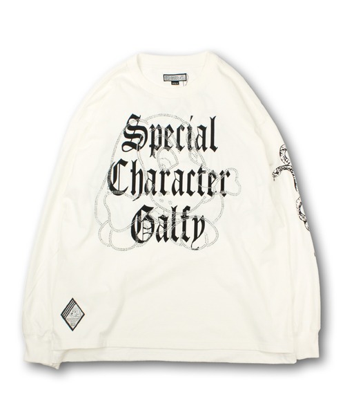 GALFY（ガルフィー）の「【GALFY/ガルフィー】スケルトン☆ウイング Tee（Tシャツ/カットソー・メンズ・ブラウン/スミクロ/ホワイト・XL/L）」の2枚目の写真