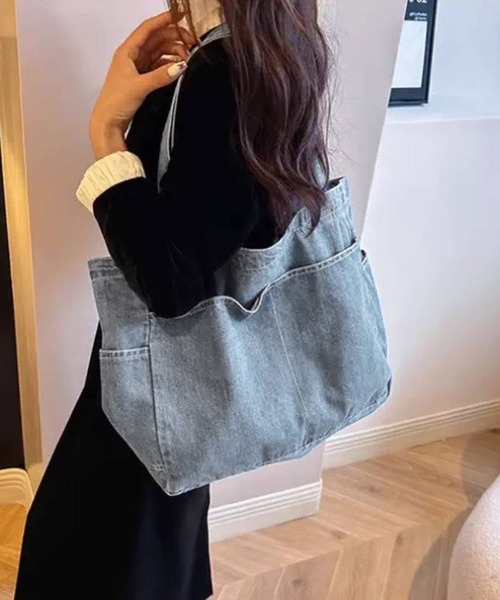 セール】デニムデカトートBAG（トートバッグ）｜pumpkin port