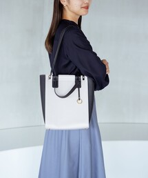 2WAYハンドルスクエアトート バッグ