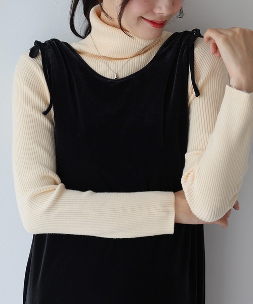 BLUEEAST（ブルーイースト）の「ベロアジャンパースカート（ジャンパースカート・レディース・ブラウン/ブラック/モカ・MEDIUM）」の18枚目の写真