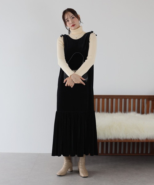 BLUEEAST（ブルーイースト）の「ベロアジャンパースカート（ジャンパースカート・レディース・ブラウン/ブラック/モカ・MEDIUM）」の20枚目の写真