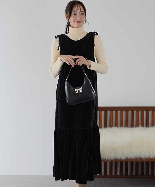 BLUEEAST（ブルーイースト）の「ベロアジャンパースカート（ジャンパースカート・レディース・ブラウン/ブラック/モカ・MEDIUM）」の19枚目の写真