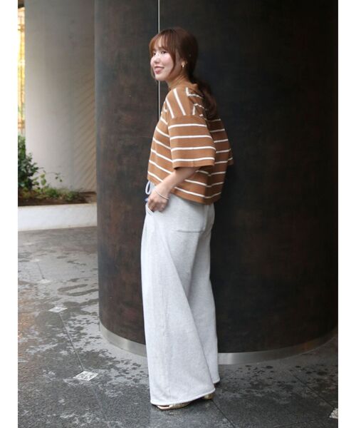 Ungrid（アングリッド）の「ワイドデザインポロシャツ（ポロシャツ・レディース・ベージュ/アイボリー/グリーン・FREE）」の13枚目の写真