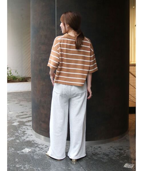 Ungrid（アングリッド）の「ワイドデザインポロシャツ（ポロシャツ・レディース・ベージュ/アイボリー/グリーン・FREE）」の14枚目の写真