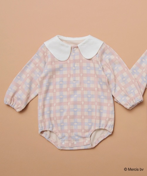 BRANSHES（ブランシェス）の「【boris/ボリス】おしりモチーフ長袖カバーオール（ロンパース・キッズ・ベージュ・80/70）」の6枚目の写真