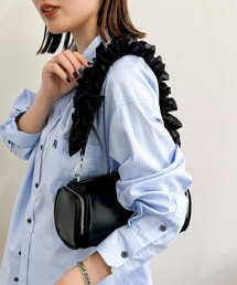fredy emue | フリルハンドル横長ボックスショルダーバック(ショルダーバッグ)