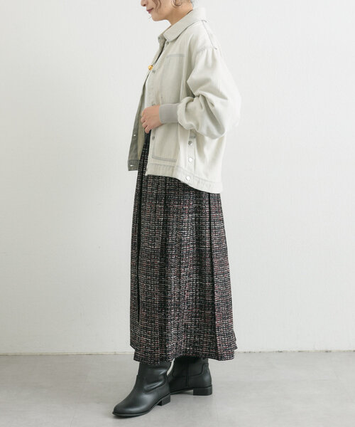 ear PAPILLONNER(イアパピヨネ)の「《綿100%》デニムブルゾン【SUM1 STYLE(スミ スタイル)】(ブルゾン・レディース・ライトグレー・FREE)」の3枚目の写真