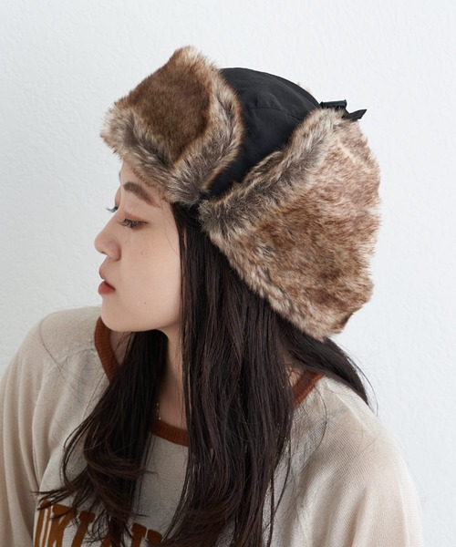 CIAOPANIC TYPY(チャオパニックティピー)の「【プチプラ】ミリタリーフライトハット(ハット・レディース・ブラック/カーキ/ブラウン・ONE SIZE)」の4枚目の写真