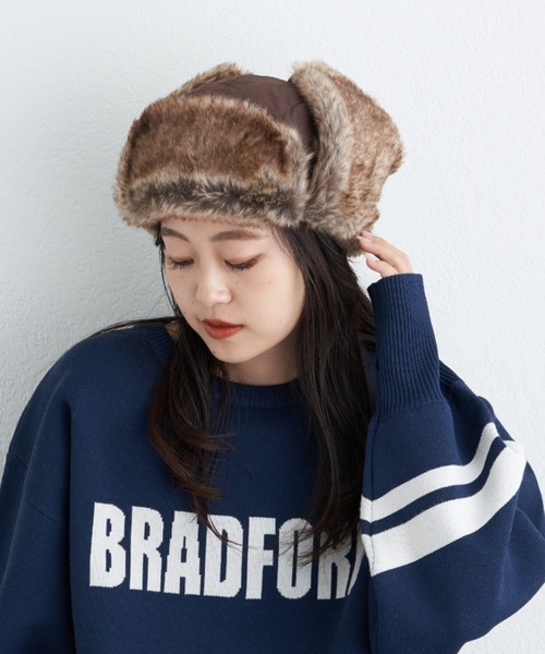 CIAOPANIC TYPY(チャオパニックティピー)の「【プチプラ】ミリタリーフライトハット(ハット・レディース・ブラック/カーキ/ブラウン・ONE SIZE)」の7枚目の写真