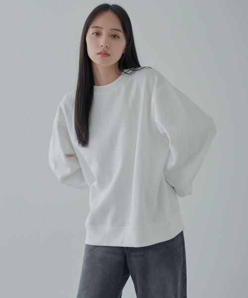 WEGO（ウィゴー）の「WEGO/リラックスフィットスウェットプルオーバー（スウェット・メンズ・ホワイト/杢グレー/ベージュ/ブラック/ネイビー/ダークオレンジ・LARGE/MEDIUM/SMALL）」の15枚目の写真