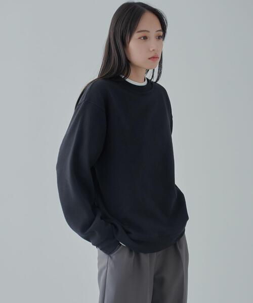 WEGO（ウィゴー）の「WEGO/リラックスフィットスウェットプルオーバー（スウェット・メンズ・ホワイト/杢グレー/ベージュ/ブラック/ネイビー/ダークオレンジ・LARGE/MEDIUM/SMALL）」の20枚目の写真