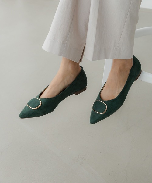 Elura（エルーラ）の「オールバックルパンプス/146400（パンプス・レディース・ベージュ/ピンク/グリーン・LARGE/MEDIUM）」の3枚目の写真