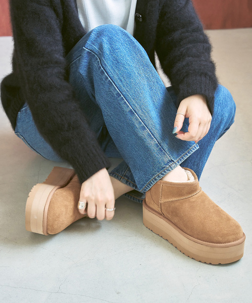 UGG CLASSIC ULTRAMINI PLATFORM 緑 24cm