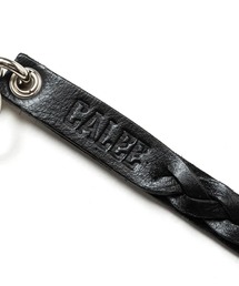 calee レザーキーホルダー　ショート CALEE - STUDS LEATHER SHORT KEY RING (BLACK) / スタッズ