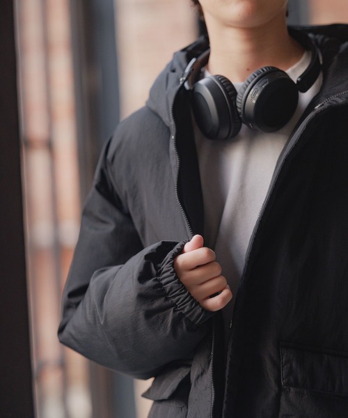 GLOBAL WORK(グローバルワーク)の「エアサーマル撥水フード/AND YUA ANY/115751(ダウンジャケット/コート・キッズ・チャコール/ブラック・150cm/160cm)」の9枚目の写真