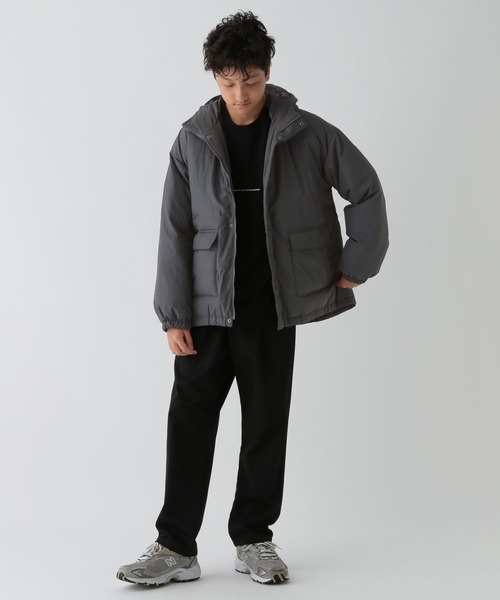 GLOBAL WORK(グローバルワーク)の「エアサーマル撥水フード/AND YUA ANY/115751(ダウンジャケット/コート・キッズ・チャコール/ブラック・150cm/160cm)」の12枚目の写真