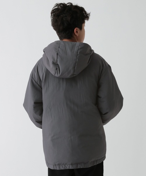 GLOBAL WORK(グローバルワーク)の「エアサーマル撥水フード/AND YUA ANY/115751(ダウンジャケット/コート・キッズ・チャコール/ブラック・150cm/160cm)」の14枚目の写真