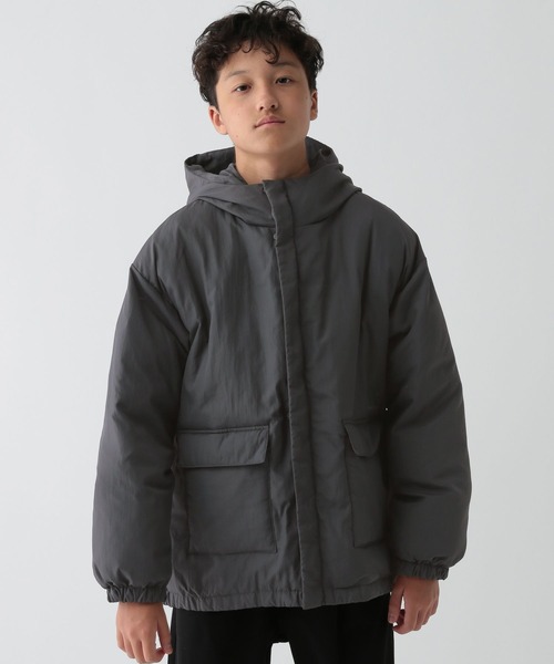 GLOBAL WORK(グローバルワーク)の「エアサーマル撥水フード/AND YUA ANY/115751(ダウンジャケット/コート・キッズ・チャコール/ブラック・150cm/160cm)」の16枚目の写真