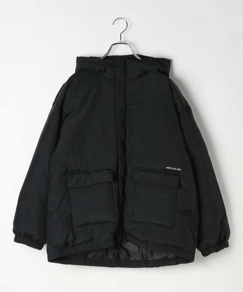 GLOBAL WORK(グローバルワーク)の「エアサーマル撥水フード/AND YUA ANY/115751(ダウンジャケット/コート・キッズ・チャコール/ブラック・150cm/160cm)」の17枚目の写真