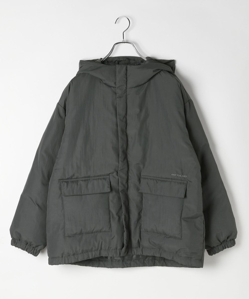 GLOBAL WORK(グローバルワーク)の「エアサーマル撥水フード/AND YUA ANY/115751(ダウンジャケット/コート・キッズ・チャコール/ブラック・150cm/160cm)」の18枚目の写真