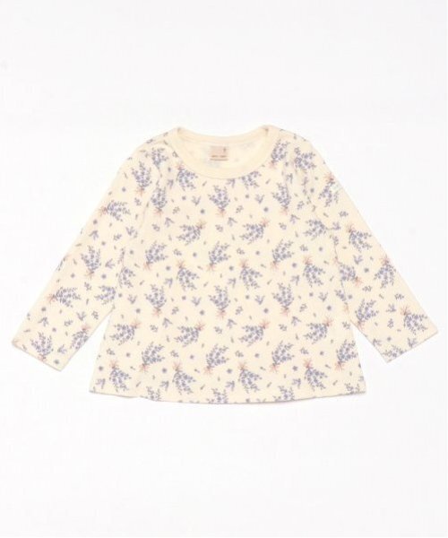petit main（プティマイン）の「【プティプラ】GIRLS長袖T（Tシャツ/カットソー・キッズ・キナリ/ネイビー/ラベンダー/チャコール/ピンク/オフホワイト/クリーム/アイボリー/ライトピンク/ブラック・90cm/100cm/110cm/120cm/130cm/80ｃｍ）」の4枚目の写真