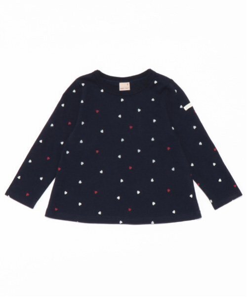 petit main（プティマイン）の「【プティプラ】GIRLS長袖T（Tシャツ/カットソー・キッズ・キナリ/ネイビー/ラベンダー/チャコール/ピンク/オフホワイト/クリーム/アイボリー/ライトピンク/ブラック・90cm/100cm/110cm/120cm/130cm/80ｃｍ）」の17枚目の写真