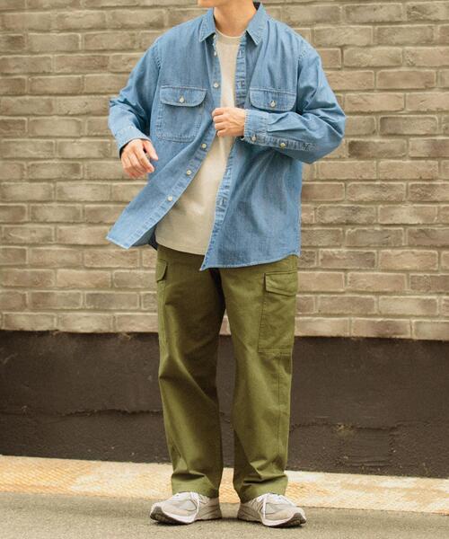 ITEMS URBANRESEARCH（アイテムズ アーバンリサーチ）の「ウォッシュドコットン カーゴパンツ（その他パンツ・メンズ・カーキ/ブラック・MEDIUM/LARGE）」の6枚目の写真