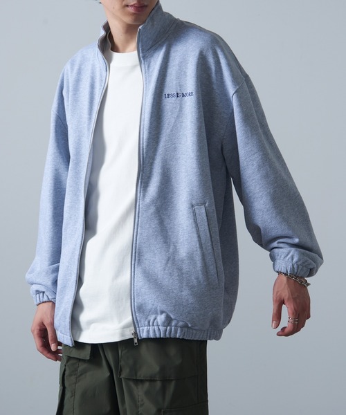MAISON CLUB(メゾンクラブ)の「【MAISON CLUB】ワンポイント刺繍フルジップトラックスウェット LESS IS MORE(ジャージ・メンズ・ブラック/グレー/ネイビー・M/XL/L)」の22枚目の写真