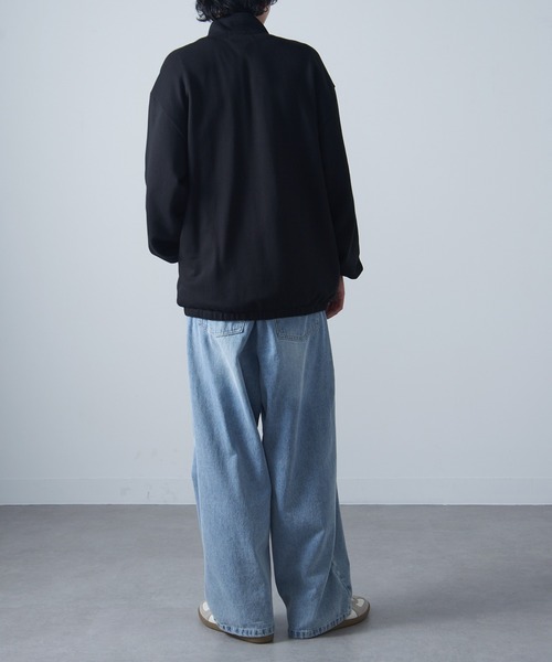MAISON CLUB(メゾンクラブ)の「【MAISON CLUB】ワンポイント刺繍フルジップトラックスウェット LESS IS MORE(ジャージ・メンズ・ブラック/グレー/ネイビー・M/XL/L)」の16枚目の写真