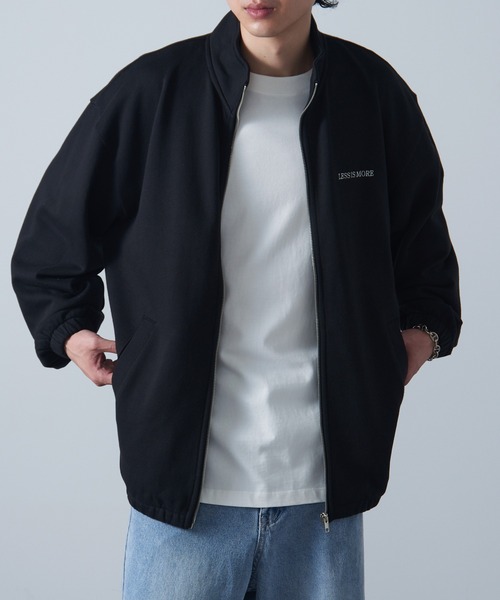 MAISON CLUB(メゾンクラブ)の「【MAISON CLUB】ワンポイント刺繍フルジップトラックスウェット LESS IS MORE(ジャージ・メンズ・ブラック/グレー/ネイビー・M/XL/L)」の7枚目の写真