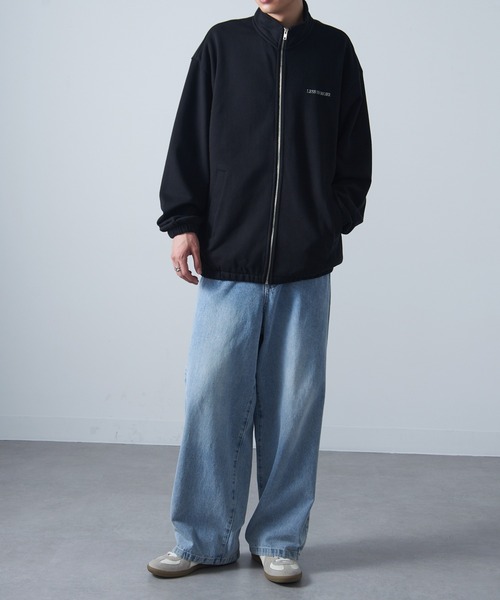 MAISON CLUB(メゾンクラブ)の「【MAISON CLUB】ワンポイント刺繍フルジップトラックスウェット LESS IS MORE(ジャージ・メンズ・ブラック/グレー/ネイビー・M/XL/L)」の11枚目の写真
