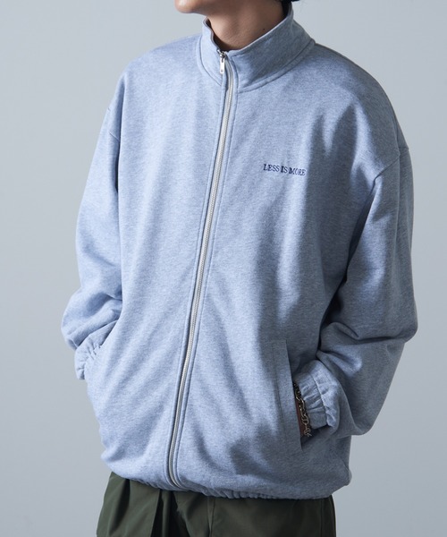 MAISON CLUB(メゾンクラブ)の「【MAISON CLUB】ワンポイント刺繍フルジップトラックスウェット LESS IS MORE(ジャージ・メンズ・ブラック/グレー/ネイビー・M/XL/L)」の18枚目の写真