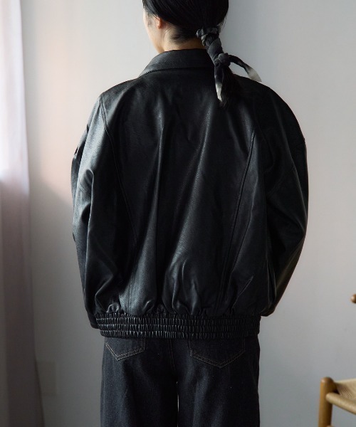 オーバーサイズ フェイクレザーバイカージャケット ZARA / オーバーサイズフェイクレザーバイカージャケット