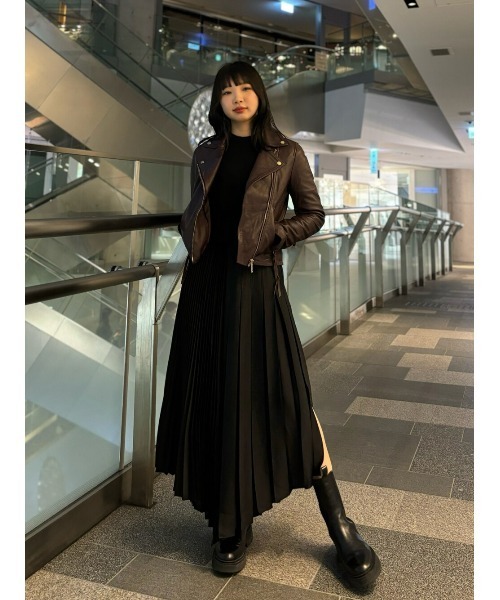 ワンピース 2box 2サイドポケット バックオープンスリットニットワンピース