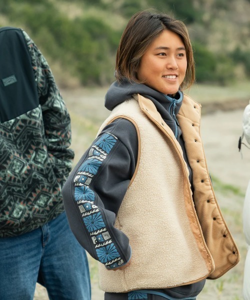 【セール】BILLABONG レディース HIKE UP VEST ベスト/ビラボンスタンドネックボアベスト（ベスト）｜BILLABONG（ビラボン）