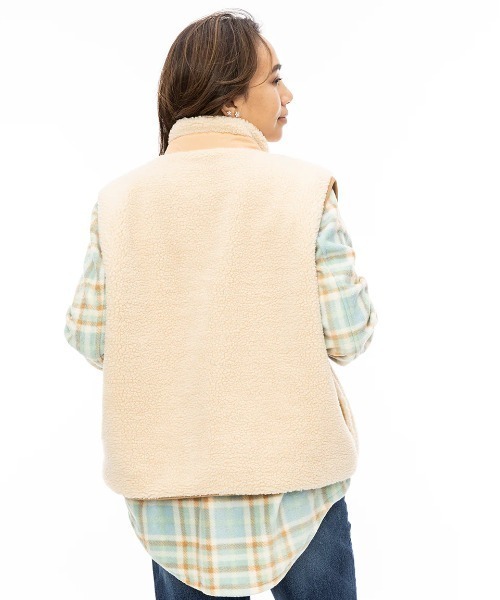ベスト ジレ BILLABONG レディース HIKE UP VEST ベスト/ビラボンスタンドネックボアベスト レディース OUTLET】BILLABONG レディース HIKE UP VEST ボアベスト TGB0