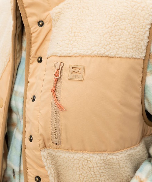 ベスト ジレ BILLABONG レディース HIKE UP VEST ベスト/ビラボンスタンドネックボアベスト レディース BILLABONG（ビラボン）の「BILLABONG レディース HIKE UP VEST