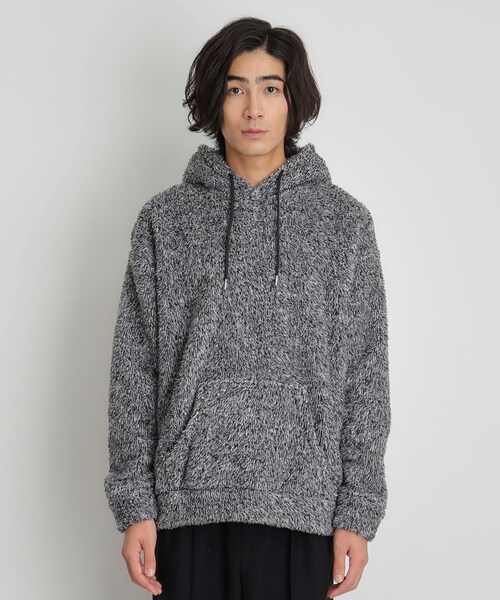 THE SHOP TK （ザ ショップ ティーケー ）の「◆ボアフリースプルオーバーパーカー（パーカー・メンズ・ブラック/ブラウン系その他/チャコールグレー・02/03）」の16枚目の写真