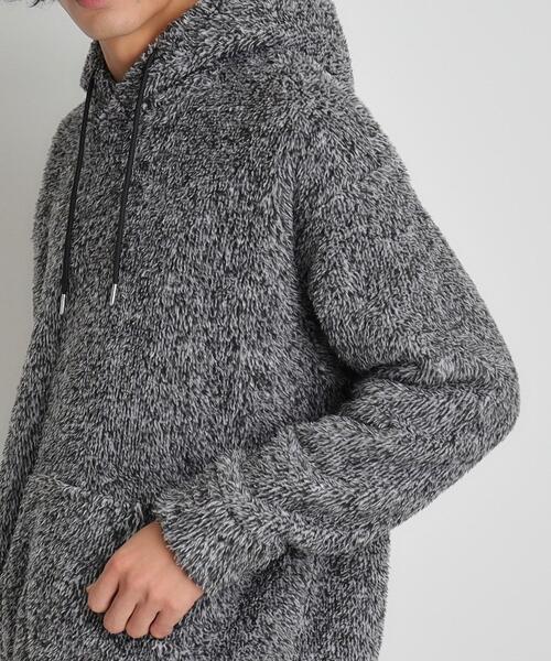 THE SHOP TK （ザ ショップ ティーケー ）の「◆ボアフリースプルオーバーパーカー（パーカー・メンズ・ブラック/ブラウン系その他/チャコールグレー・02/03）」の20枚目の写真