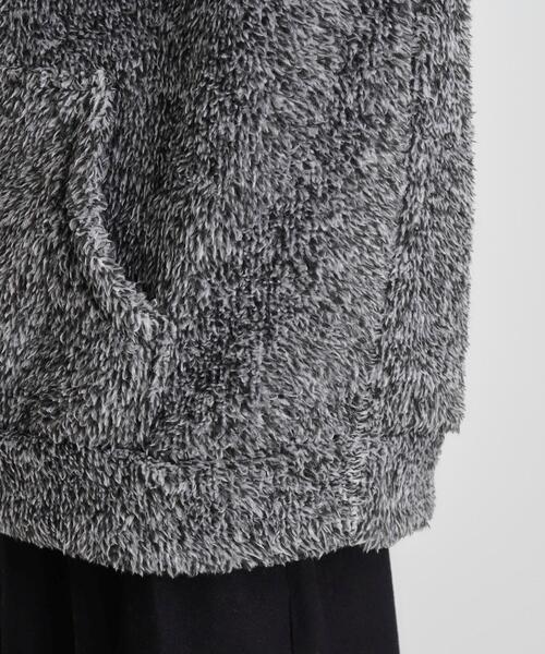 THE SHOP TK （ザ ショップ ティーケー ）の「◆ボアフリースプルオーバーパーカー（パーカー・メンズ・ブラック/ブラウン系その他/チャコールグレー・02/03）」の22枚目の写真