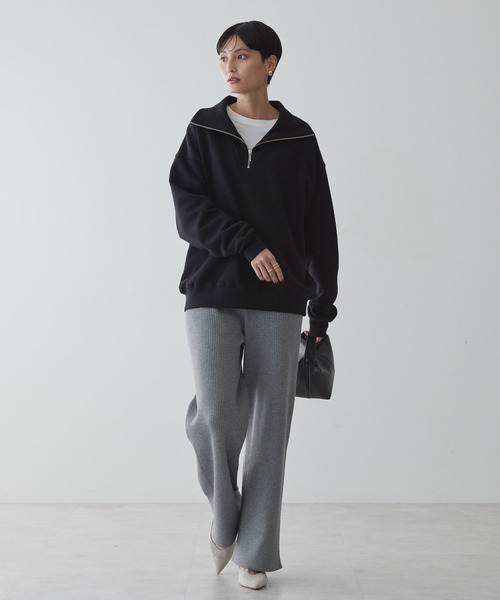 AMERICAN HOLIC（アメリカンホリック）の「バイパチリブニットパンツ（その他パンツ・レディース・ブラック/杢グレー/モカ・L/M）」の4枚目の写真