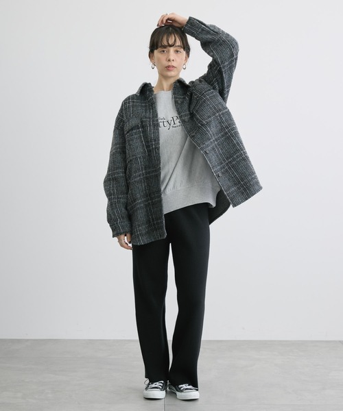 AMERICAN HOLIC（アメリカンホリック）の「バイパチリブニットパンツ（その他パンツ・レディース・ブラック/杢グレー/モカ・L/M）」の15枚目の写真