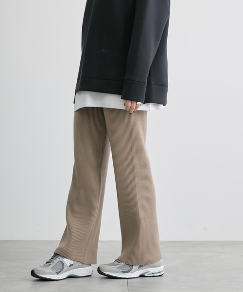 AMERICAN HOLIC（アメリカンホリック）の「バイパチリブニットパンツ（その他パンツ・レディース・ブラック/杢グレー/モカ・L/M）」の8枚目の写真