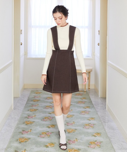 【セール】【セットアップ可能】2wayレングスウーリッシュジャンパースカート(ジャンパースカート)|REDYAZEL(レディアゼル)