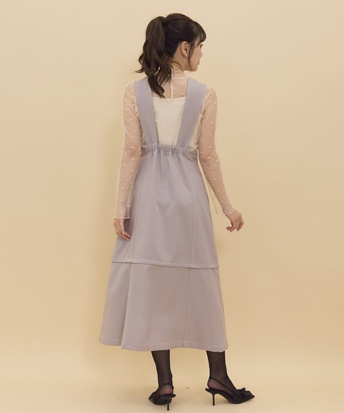 REDYAZEL（レディアゼル）の「【セットアップ可能】2wayレングスウーリッシュジャンパースカート（ジャンパースカート・レディース・ダークブラウン/ブルー/ベージュ・SMALL/MEDIUM）」の6枚目の写真