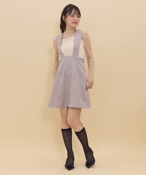 REDYAZEL（レディアゼル）の「【セットアップ可能】2wayレングスウーリッシュジャンパースカート（ジャンパースカート・レディース・ダークブラウン/ブルー/ベージュ・SMALL/MEDIUM）」の20枚目の写真