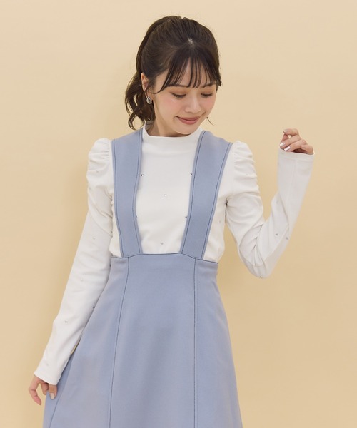 REDYAZEL（レディアゼル）の「【セットアップ可能】2wayレングスウーリッシュジャンパースカート（ジャンパースカート・レディース・ダークブラウン/ブルー/ベージュ・SMALL/MEDIUM）」の15枚目の写真