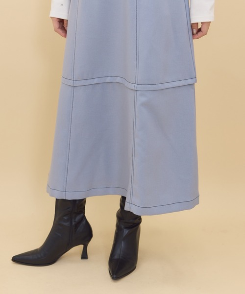 REDYAZEL（レディアゼル）の「【セットアップ可能】2wayレングスウーリッシュジャンパースカート（ジャンパースカート・レディース・ダークブラウン/ブルー/ベージュ・SMALL/MEDIUM）」の16枚目の写真